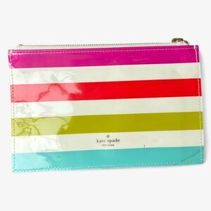 Kate Spade Multicolor Striped Zip Pouch